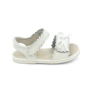 NEW ANGEL BABY baby's amelia scalloped sandals in white